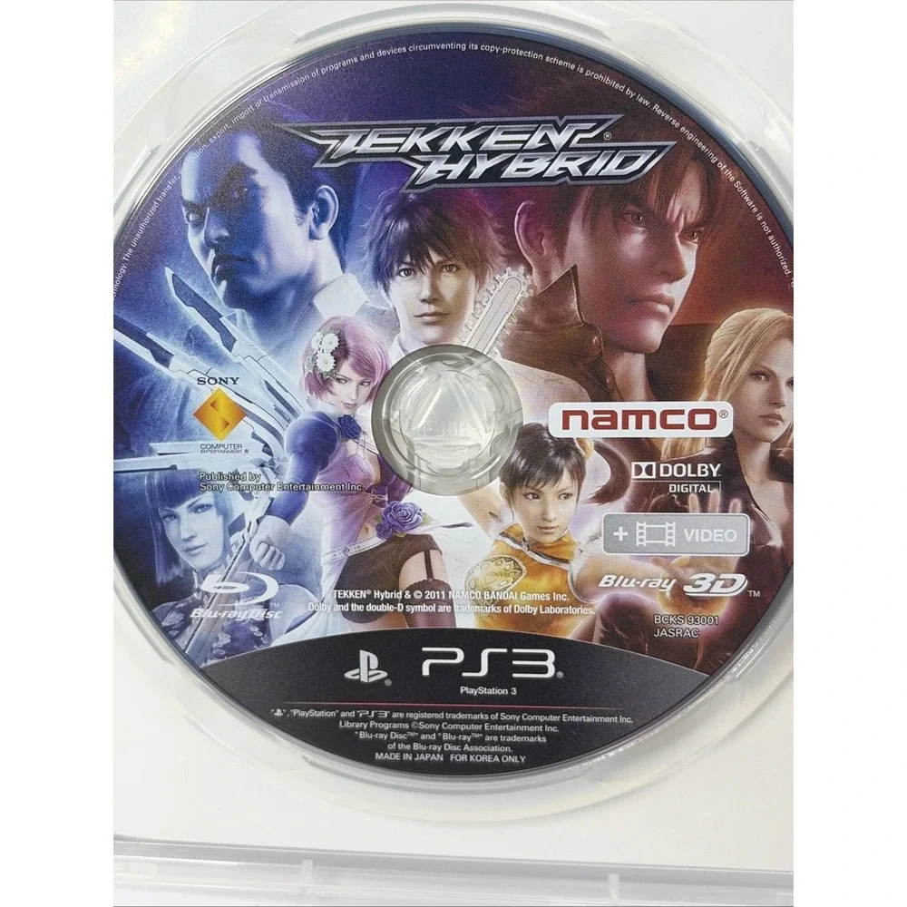 PS3 Tekken Hybrid Korea - PlayStation 3 Case/Disk Are Pristine Mint